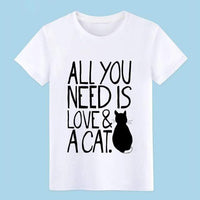 T-shirt chat All You Need Is Love And A Cat pour homme - 