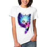 T-shirt chat au pinceau - T-shirt