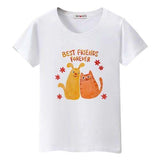 T-shirt chat Best friend - Blanc / 4XL - T-shirt