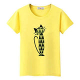 T-shirt chat cristal - Jaune / S - T-shirt