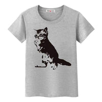 T-shirt chat debout - Gris / S - T-shirt