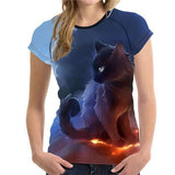 T-shirt chat en colère - H2007BV / S - T-shirt