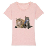 T-shirt Chat et Chaton Maine Coon - Rose / XS - T-shirt