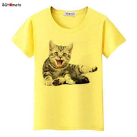 T-shirt chat femme, différents motifs - T-shirt | La boutique du Maine Coon