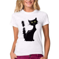 T-shirt chat femme humour - T-shirt