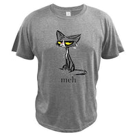 T shirt chat Meh - Gris / S - T-shirt