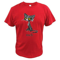 T shirt chat Meh - Rouge / XL - T-shirt