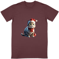 T-shirt Chat Noel - La boutique du Maine Coon