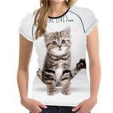 T-shirt chat pour femme - H1471BV / S - T-shirt