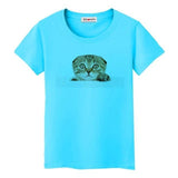T-shirt chat Scottish Folds - Bleu / S - T-shirt