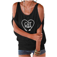 T-shirt chat sexy cat mom pour femme - T-shirt