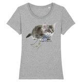 T-shirt chaton Femme Maine Coon - Gris / XS - T-shirt