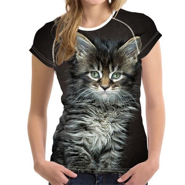 T-shirt Chaton Maine Coon - S - T-shirt
