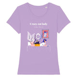 T-shirt Crazy Cat Lady - Lavande / XS - T-shirt