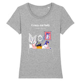 T-shirt Crazy Cat Lady - Gris / XS - T-shirt