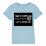T-shirt enfant personnalisable - Bleu / 3-4 ans - T-shirt