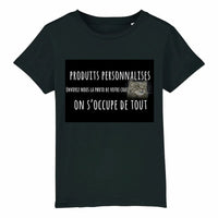 T-shirt enfant personnalisable - Noir / 3-4 ans - T-shirt