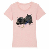 T-shirt exclusif Maine Coon noirs - Rose / XS - T-shirt