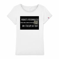 T-shirt femme made in France personnalisable - XS / Blanc - 