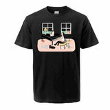 T-Shirt Freddie au piano avec ses chats - Noir / S - T-shirt