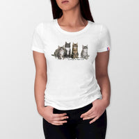 T-shirt Made in France famille Maine Coon - XS / Blanc - 