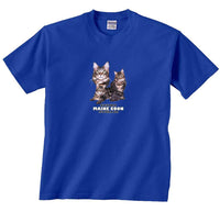 T-shirt Maine Coon - Bleu / XXXL - T-shirt