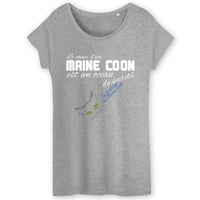T-shirt Maine Coon Coeur de Maine Coon femme Exclusif - S / 