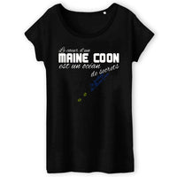 T-shirt Maine Coon Coeur de Maine Coon femme Exclusif - S / 