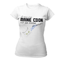 T-shirt Maine Coon Coeur de Maine Coon femme Exclusif - 