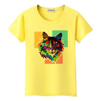 T-shirt Maine Coon coloré - Jaune / 4XL - T-shirt
