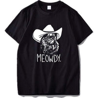 T-shirt Maine Coon Cowboy - Noir / XL - T-shirt