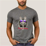 T-shirt Maine Coon DJ pour homme - Gris foncé / XXL - 