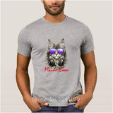 T-shirt Maine Coon DJ pour homme - Gris / L - T-shirt