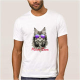 T-shirt Maine Coon DJ pour homme - Blanc / XXL - T-shirt