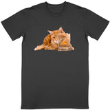 T-shirt Maine Coon et poisson - La boutique du Maine Coon