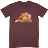 T-shirt Maine Coon et poisson - La boutique du Maine Coon