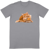 T-shirt Maine Coon et poisson - La boutique du Maine Coon
