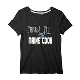 T-shirt Maine Coon J’peux pas j’ai Maine Coon Exclusif femme