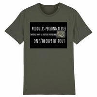 T-shirt unisexe personnalisable - Kaki / XS - T-shirt
