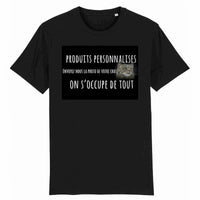 T-shirt unisexe personnalisable - Noir / XS - T-shirt