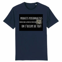T-shirt unisexe personnalisable - Marine / XS - T-shirt