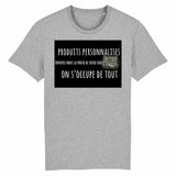 T-shirt unisexe personnalisable - Gris / XS - T-shirt