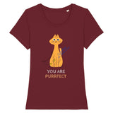 T-shirt You are Purrfect - Bordeaux / XS - T-shirt