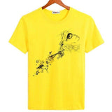 Tee shirt chat trompette - Jaune / S - T-shirt