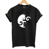 Tee shirt de chat femme Yin and Yang - T-shirt
