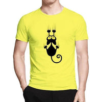 Tee shirt humoristique chat qui glisse et autres motifs - T-shirt | La boutique du Maine Coon