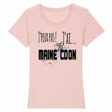 Tee Shirt MAINE COON bio </br> j' peux pas - Exclusif - Femme - T-shirt | La boutique du Maine Coon