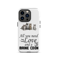 Coque Maine Coon d'iPhone rigide