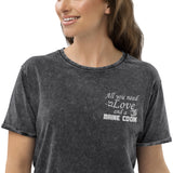 T-shirt en jean Love & Maine Coon - Noir / S - Hauts