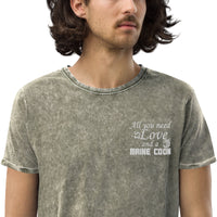 T-shirt en jean Love & Maine Coon - Vert armée / S - Hauts